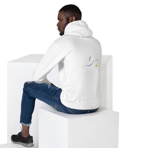 Unisex white hoodie